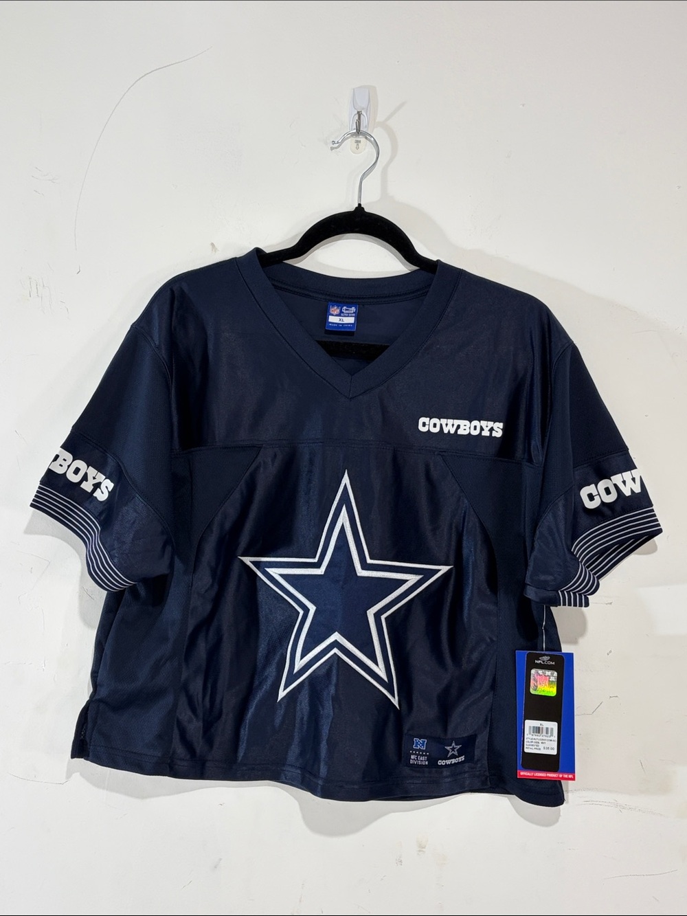 Dallas Cowboys Women’s Cropped Jersey Top XL NWT NFL Ultra Game